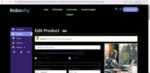 Roboshy - Vendor Product listing page